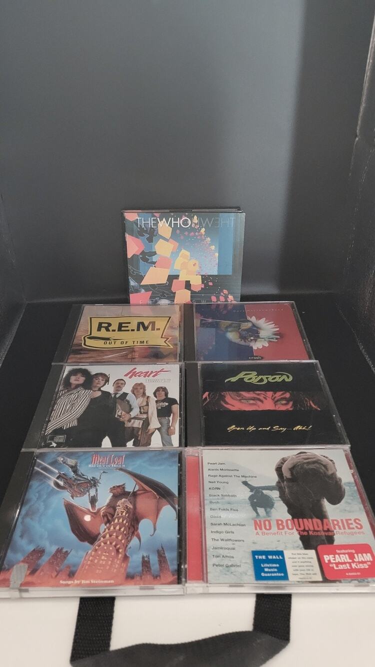 Rock Alternative CD Lot 7 The Who REM Dave Matthews Heart Poison Meat Loaf 90s